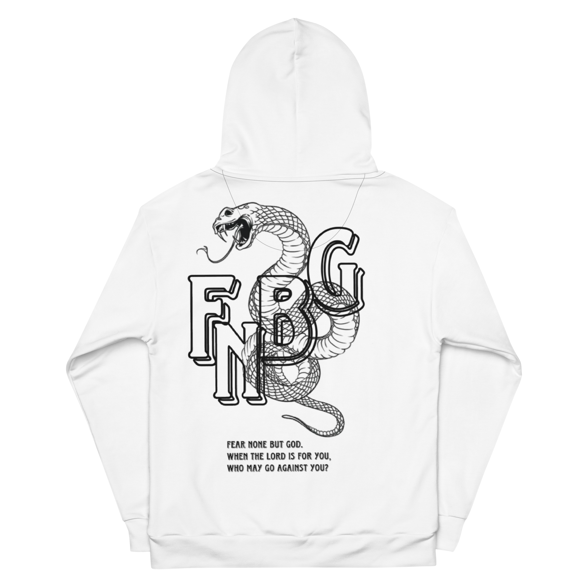 Unisex Oversized Hoodie | White Serpentine Edition